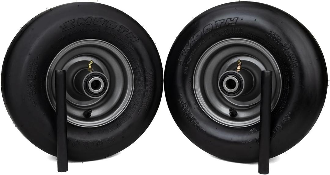(2) Pneumatic Tire Assemblies 13x6.50-6 Fits Toro Titan HD 1500 2000 2500 126-7592