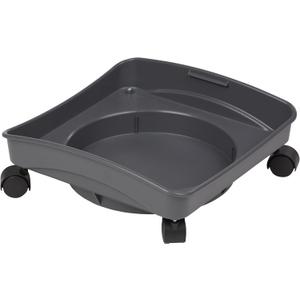 Mighty Tuff Rolling Dolly, Made in USA, Gray, Heavy Duty Plastic Utility Cart with 360 Degree Wheels for Mighty Tuff Pet Food Storage and 5 Gallon Buckets