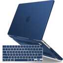 IBENZER MacBook Pro 14 Inch Case 2025 2024 M4 M3 M2 M1 A3112 A3185 A3401 A2918 A2992 A2779 A2442 Pro/Max,Hardshell Case with KeyboardCover for Mac Pro 14(2025-2021), Navy Blue, T14NVBL+1