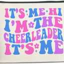UPNEGE Cheerleader Gifts Makeup Bag Cheerleading Team Gifts for Women Cheerleader Cosmetic Bag It's Me Hi I'm the Cheerleader Zipper Makeup Pouch Gift