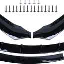 MUCO 4pcs Front Bumper Lips Kit for BMW 5-Series G30 2018-2023