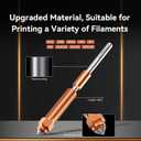Official Creality K1/K1 Max/K1C Hotend Upgrades Kit, Unicorn K1 Series Ceramic Heating Block, 3D Printers Hotend Integrated Quick-Swap Nozzle, 300C High Temperature, 600mm/s (Terminal Without Buckle)