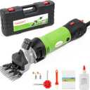 TAKEKIT Sheep Shears, 500W Professional Heavy Duty Sheep Clippers for Grooming, 6 Speeds Electric Animal Shearing Clippers for Alpacas Llamas Lambs and Large Dogs with Think Hair