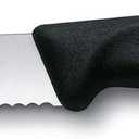 Victorinox 6.7733, Black 4 Inch Swiss Classic Paring Knife with Serrated Edge, Round tip , 4"