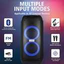 Party Box Karaoke Machine Speaker with 2 Premium Aluminium UHF Wireless Microphones for Kids & Adults,Portable Singing Speaker,PA System,Bluetooth,DJ Lights,Recording,Best Gift