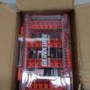 42Pieces Impact Screwdriver Bits Set, Magnetic S2 Steel Phillips/Slotted/Square/Torx Insert Power Bits Tips, Impact Bit Holder with Red Storage Box Case