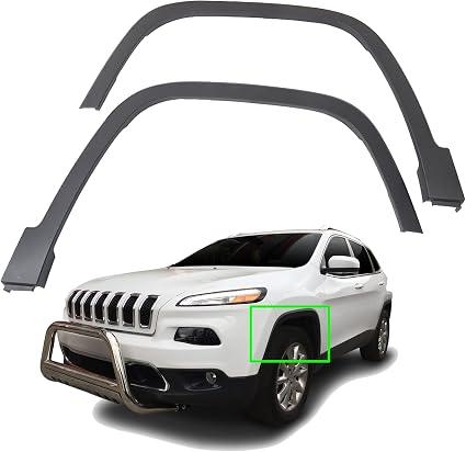 munirater Wheel Arch Trim Flares Replacement for Ch-ero-kee
Replacement for 2014-2018, Textured Black Front Left Right 2Pcs, Replacement for CH1291111