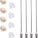 4pcs W10780045 Washer Suspension Rod Kit, with 4 Suspension Balls & 4 Bushings Washing Machine Parts Accessories Practical & Easy to Install