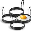 Eggs Rings, 4 Pack Stainless Steel Egg Cooking Rings, Pancake Mold for frying Eggs and Omelet
