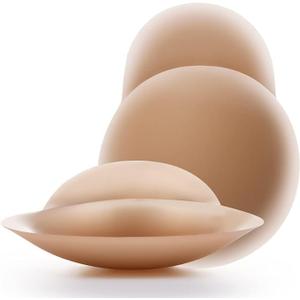 Nipple Covers - Seamless and Sheer Adhesive Silicone Nipple Pasties for Women Reusable, Sticky Breast Petals