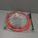 SPECILITE 3/4" Hot/Cold Short Leader Garden Water Hose 5 ft, -50-190, Flexible & Lightweight Rubber Pipes With 3/4" Brass Fittings for Yard, Outdoor, Farm, Red (5FT 3/4" ID Male to Female)