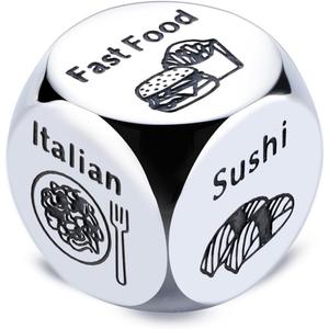 3 x Valentines Day Gifts for Him Her Couple Gifts Date Night Gifts for Boyfriend Girlfriend Food Decider 11th Anniversary Steel Gifts for Husband Wife Wedding Bridal Shower Bridesmaid Birthday Gifts