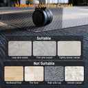 Clear Office Chair Mat 36" x 48" for Low-Pile Carpet