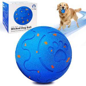 meearoa Interactive Dog Ball Auto Rolling, 3 Mode Auto Bouncing Ball, Automatic Moving, Rotating and Bouncing, Chew Proof E-TPU, Activated Dog Stimulation, Toy to Keep Them Busy