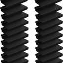 SNOGSWOG 10X4.3 Inch Slatwall Shelves Set of 20, Metal Slat Wall Shelves Accessories, Black Flat Display Shelves for Slat, Metal Retail Display for Storage and Organization