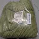 100% Cotton Blankets for Bed - Waffle Weave Blankets for Summer, Lightweight and Breathable Soft Woven Blanket for Spring (Olive Green, Throw (50" x 60"))