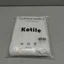 Kotile White Lace Curtains 63 Inch Length 2 Panels, Country Rustic Floral Design Sheer Lace Curtains for Bedroom, Rod Pocket Vintage Privacy Lace Window Panel Set, 42 x 63 Inch Each, White