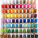 New brothread 80 Spools Polyester Embroidery Machine Thread Kit 500M (550Y) Each Spool - Colors Compatible with Janome and Robison-Anton Colors