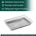 AFT27FRIG Air Fryer Tray Replacement Parts for Frigidaire Ready Cook 27" Air Fry Tray Air Fryer Basket FCWS2727AS Air Fryer Rack 304 Stainless Steel Electric Stove Range Wall Oven Shelf Rack 1 Pack