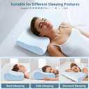Cervical Pillow for Neck Pain Relief, Contour Memory Foam Pillows for Sleeping, Odorless Ergonomic Pillow Adjustable Orthopedic Cooling Pillow Bed Pillow Neck Support for Side Back Stomach Sleepers
