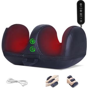 Cordless Rechargeable Foot Massager, 2025 Upgraded Foot Massager with Heat for Cord Remote Control, Portable for Home/Office Use, Gifts for Dad, Mom