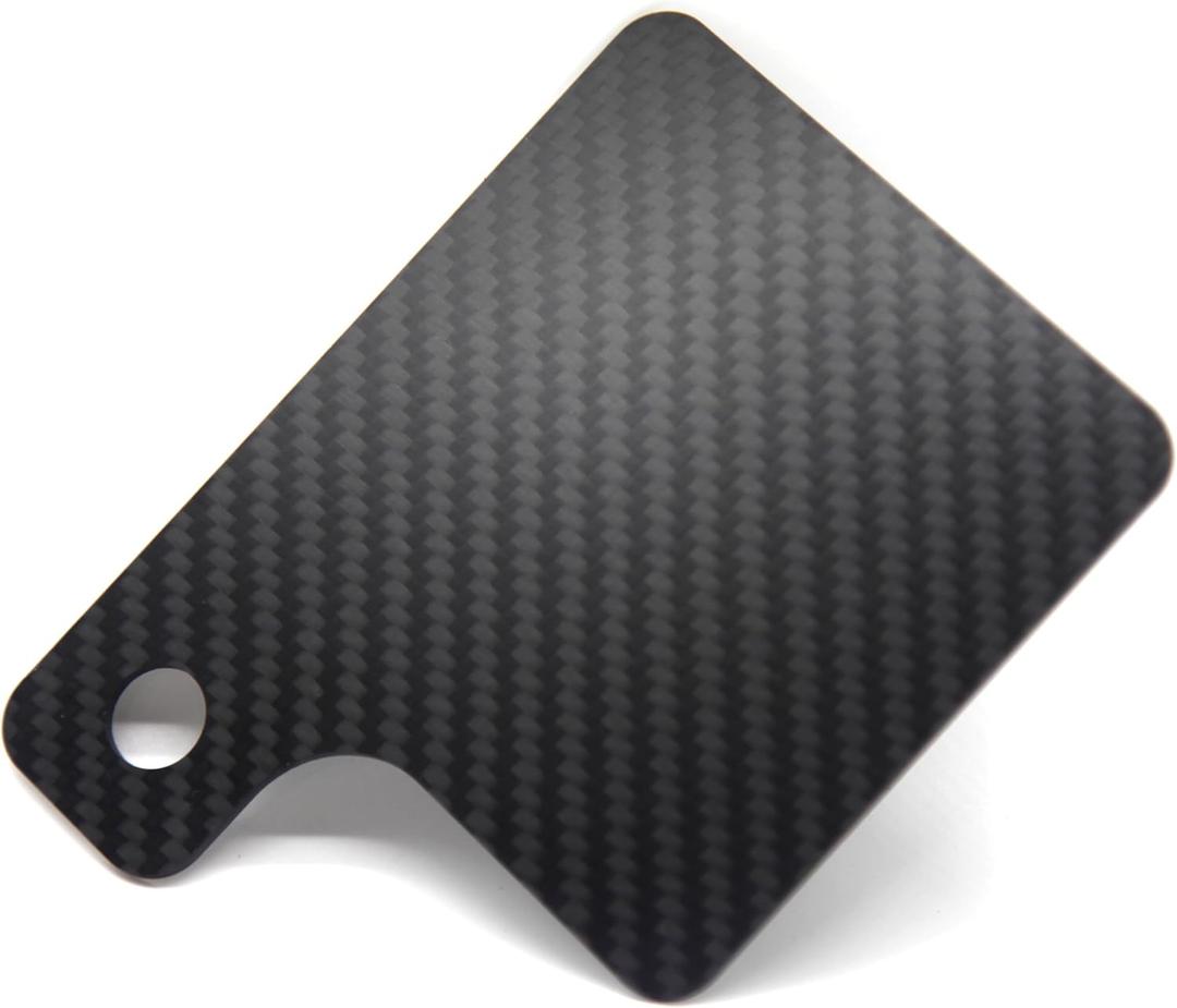 Carbon Fiber Universal Motorcycle Inspection Tag Sticker Renewal License Plate 3.5 * 3.5 inch