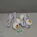 4 Pcs Light Socket with Cord Bulb Base E26/ E27 Lamp Base Desktop 9.84 ft Include Screw Light Holder Replacement Bulb Socket with On/Off Switch Hanging Cord Extension