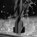 2 x 5-Piece 1/2 Masonry Drill Bits for Concrete Tiles Stone, 1/2 Inch Carbide Drill Bit Set for Glass Ceramic Brick Soft Metal Plastic and Wood, Hex Shank Drill Bit Set Diameter 12mm, Black