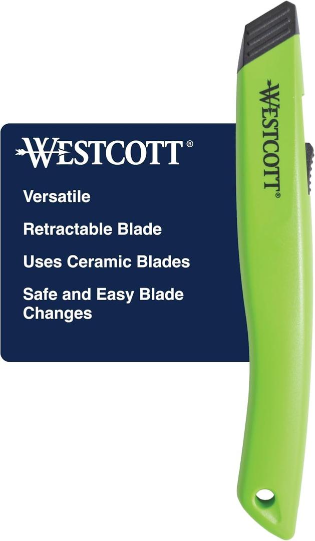 Westcott Box Cutter Safety Ceramic Utility Knife (16475)