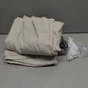 XTMYI Oatmeal 100 Inches Long Country Curtains for Living Room,Sheer Linen Curtains for Bedroom,50 Inches Wide