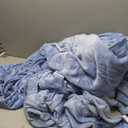 BEDELITE Flannel Sheets King Size Forever Blue - Super Soft Fleece Sheets Set Fluffy Extra Plush, 4 Piece(Include Fitted Sheet, Flat Sheet, 2 Pillowcases)