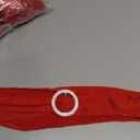 PATIKIL 13" x 5" Stretch Chair Sashes Bows, 10 Pack Elastic Chair Bands Sashes with Buckle Slider for Wedding Banquet Decorations, Red