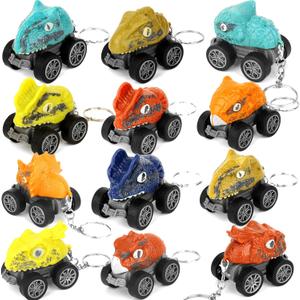 Grenfield 24PCS Pull Back Monster Dinosaur Truck Toys Bulk, Easter Egg Fillers, Basket Stuffers for Kids Easter Egg Stuffers, Classroom Prizes, for Easter Egg Hunts, Party Favors, Kids, School (#1)