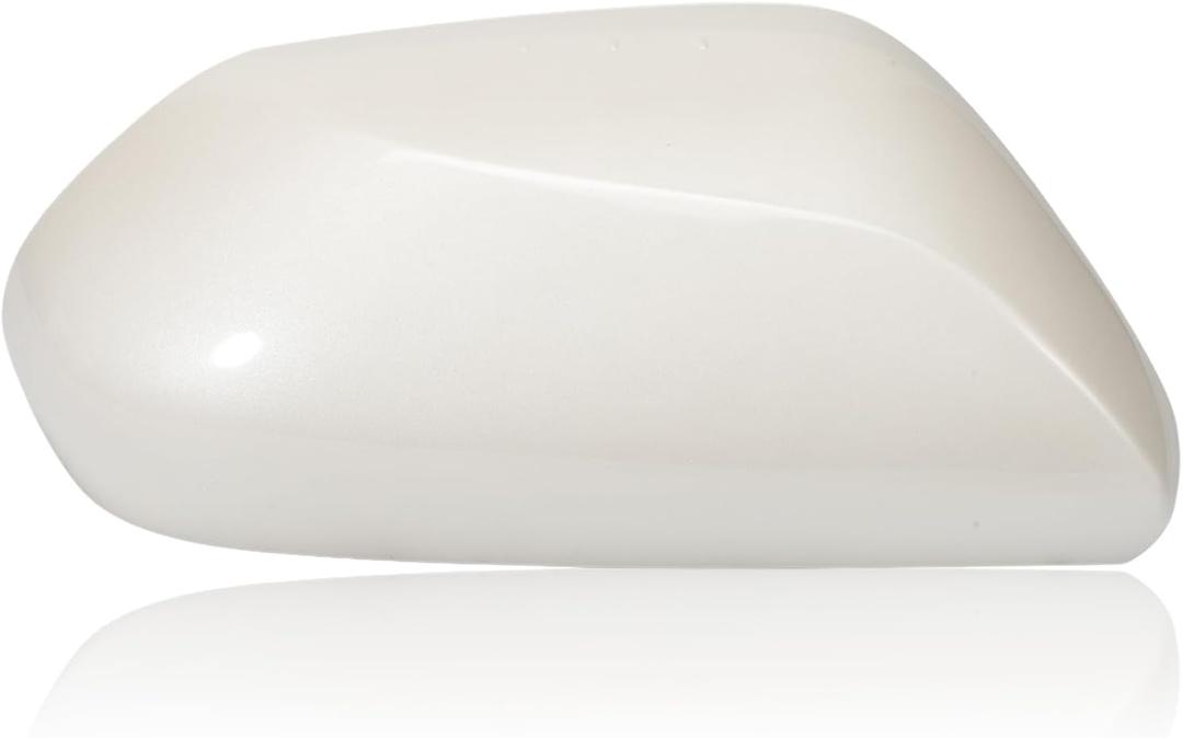 ABS Material Right Passenger Side Mirror Cover Cap (White), Rearview Mirror Cover Cap, Fits Camry 2018 2019 2020 2021 2022 2023 2.5L L4, Replaces #87915-06130