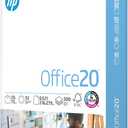 HP Printer Paper | 8.5 x 11 Paper | Office 20 lb | 1 Ream - 500 Sheets | 92 Bright | Made in USA - FSC Certified | 172160R, 2 pack