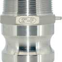 VARMHUS F Trash Pump Adapter Male Camlock x Male Pipe Threads Stainless Steel 316 (2")