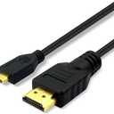 CBUS 10ft HDMI to Micro HDMI Cable for GoPro Hero, Canon EOS M50 M5 M6 M100 Panasonic LUMIX ZS200 G85 GX850 FZ80 ZS70 LX10 GX85 FZ300 G7 GX8 GX9 ZS100, Sony a6400 a6300 RX0 a9, a7 III, a7R III, a7S II