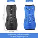 Junkin 24 Pairs Youth Soccer Shin Guards Lightweight Breathable Child Calf Protective Gear Soccer Equipment Kids Shin Guards for Boys and Girls Children Teenagers(Medium)