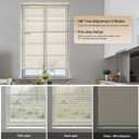 SEEYE Aluminum Venetian Blind, 1" Slat Size - Room Darkening, Anti-UV & Waterproof, Cordless, 42" W x 64" H, Beige