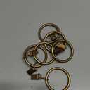 Ivilon Drapery Curtain Clip Rings - Clips Ring for Panels 1.7", Set of 14 Warm Gold