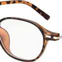 Dollger Blue Light Glasses for Women Men | Lightweight Computer Glasses with Cute Oval Frames