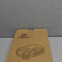 shopwithgreen Divided Plates for Kids Adults, 12 Inch Unbreakable Wheat Straw Portion Control Plates, Large Lightweight Reusable Compartment Lunch Trays, BPA Free Dishwasher & Microwave Safe,4 PCS (Blush)