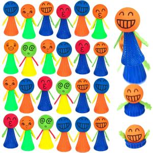 24 Pack Jumping Spring Rocket Launchers Popper Toys for Kids Party Favors School Classroom Prize Goodie Bags Stuffers Birthday Party Return Gifts Pocket Games Back to School Gifts