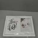 Prinz White Decorative Wedding Memories Keepsake Box, 10 W x 8 L x 3.75 D With Sliding Lid  Wedding Box Lid Includes Space for 4 x 6 Photograph