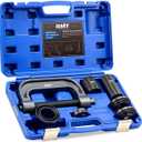 Orion Motor Tech Heavy Duty Ball Joint Press & U Joint Removal Tool Kit with 4wd Adapters, for Most 2WD and 4WD Cars and Light Trucks (BK) (dark gray C-frame)