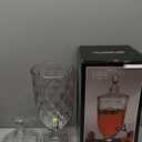 Nuogo 0.8 Gallon Drink Dispensers for Parties Glass Beverage Dispenser with Stand and Spigot Vintage Iced Beverage Dispenser Crystal Drink Dispensers Glass Fountain for Birthday Party Home