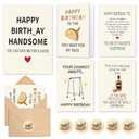Pack of 3, MOROLURU 25 Pack 350GSM | Birthday Cards | Birthday Cards with Envelopes & Stickers | 4x6 Inches Blank Happy Birthday Cards Assortment in Bulk for Husband, Boyfriend, Family, Friends, Kids, Him, Men