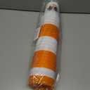 24 Pack Thanksgiving Cups - 16oz Orange & White Plastic Fall Party Cups with Autumn Pumpkin and Turkey Designs, Perfect for Friendsgiving and Holiday Celebrations