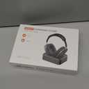 Headphone Charging Station for AirPods Max 2024 & 2020 - Magnetic Headset Charger Dock with Dual Lightning & Type-C Connectors (Space Gray)