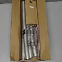 Brushed Nickel Curved Shower Curtain Rod 33-78 Inches Adjustable Splicing Design Curved Shower Rods Round Shower Curtain Rod Rust Proof Stainless Steel Curved Shower Rods For Bathroom Need to Drill (35-76")